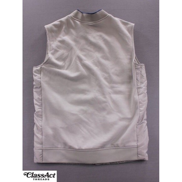 Zara Man Puffer Vest Gray Lightweight Sleeveless Polyester Sz L - Picture 3 of 10